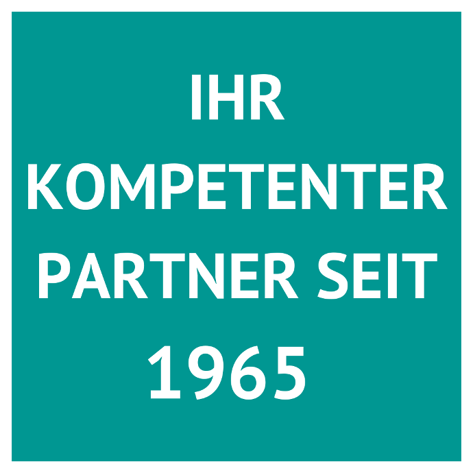 Grafik mit Titel: Ihr kompetenter Partner seit 1965